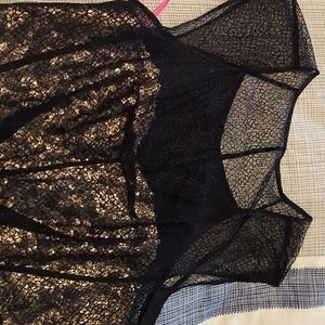 Betsy Johnson black and gold dress